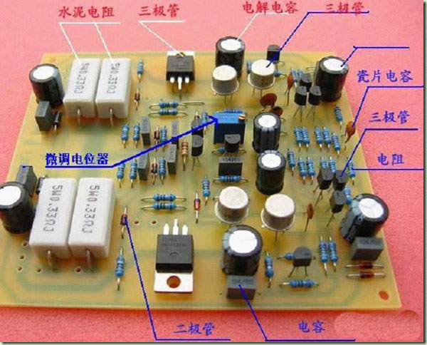 电路板上的电子元件